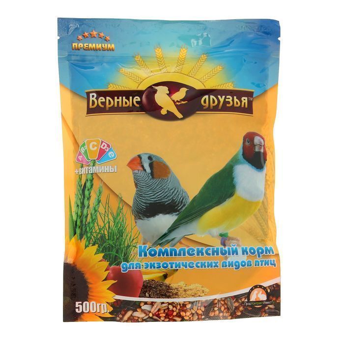 Корм "Верные друзья" для экзотических птиц