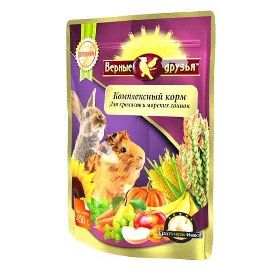 Корм "Верные друзья" для кроликов и морских свинок