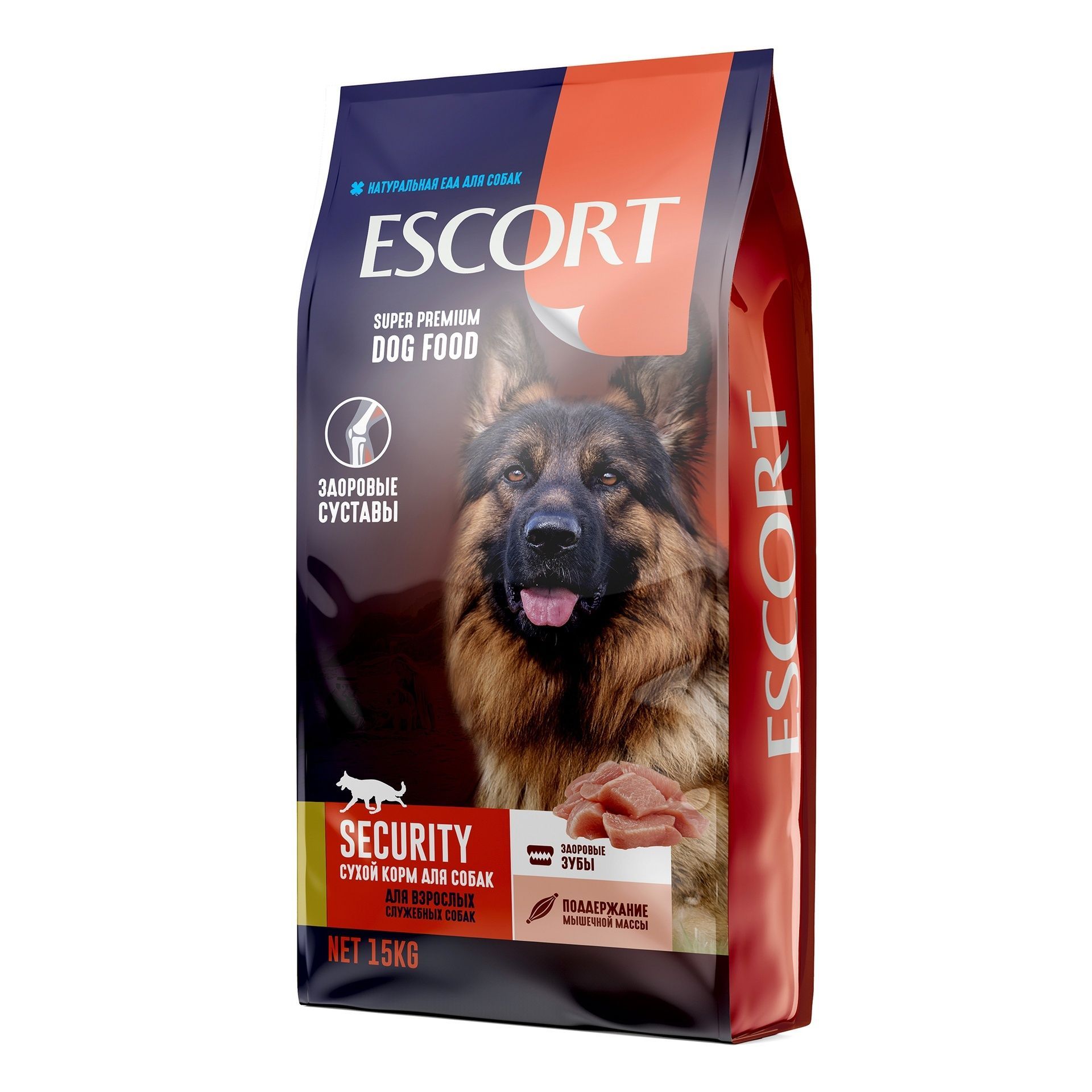 Сухой корм "Escort"для взрослых служебных собак Security