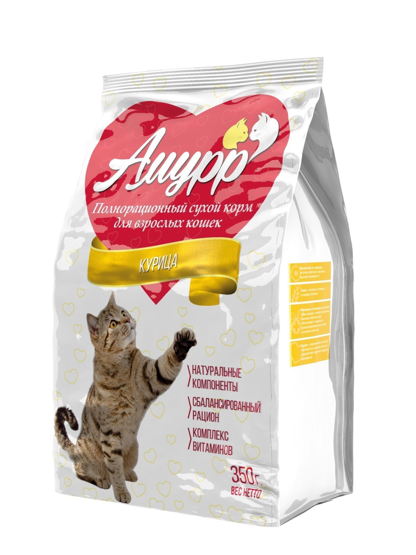 Сухой корм для взрослых кошек "Амурр" Курица